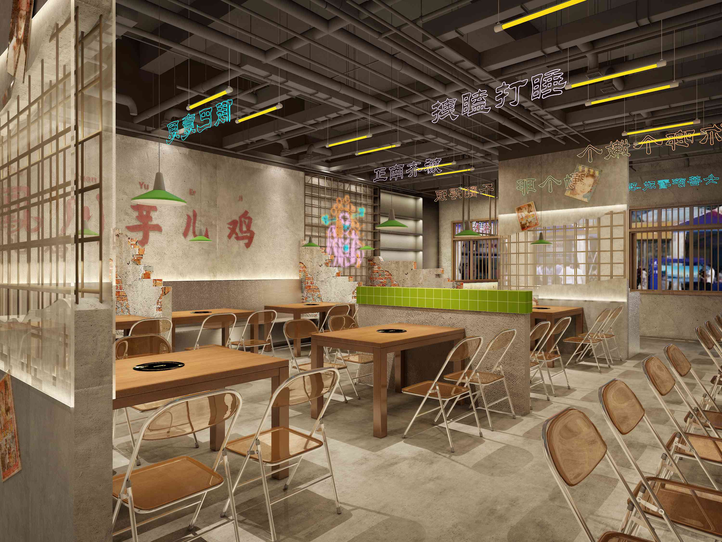 广东肇庆芋儿鸡餐饮装修设计案例(图2)