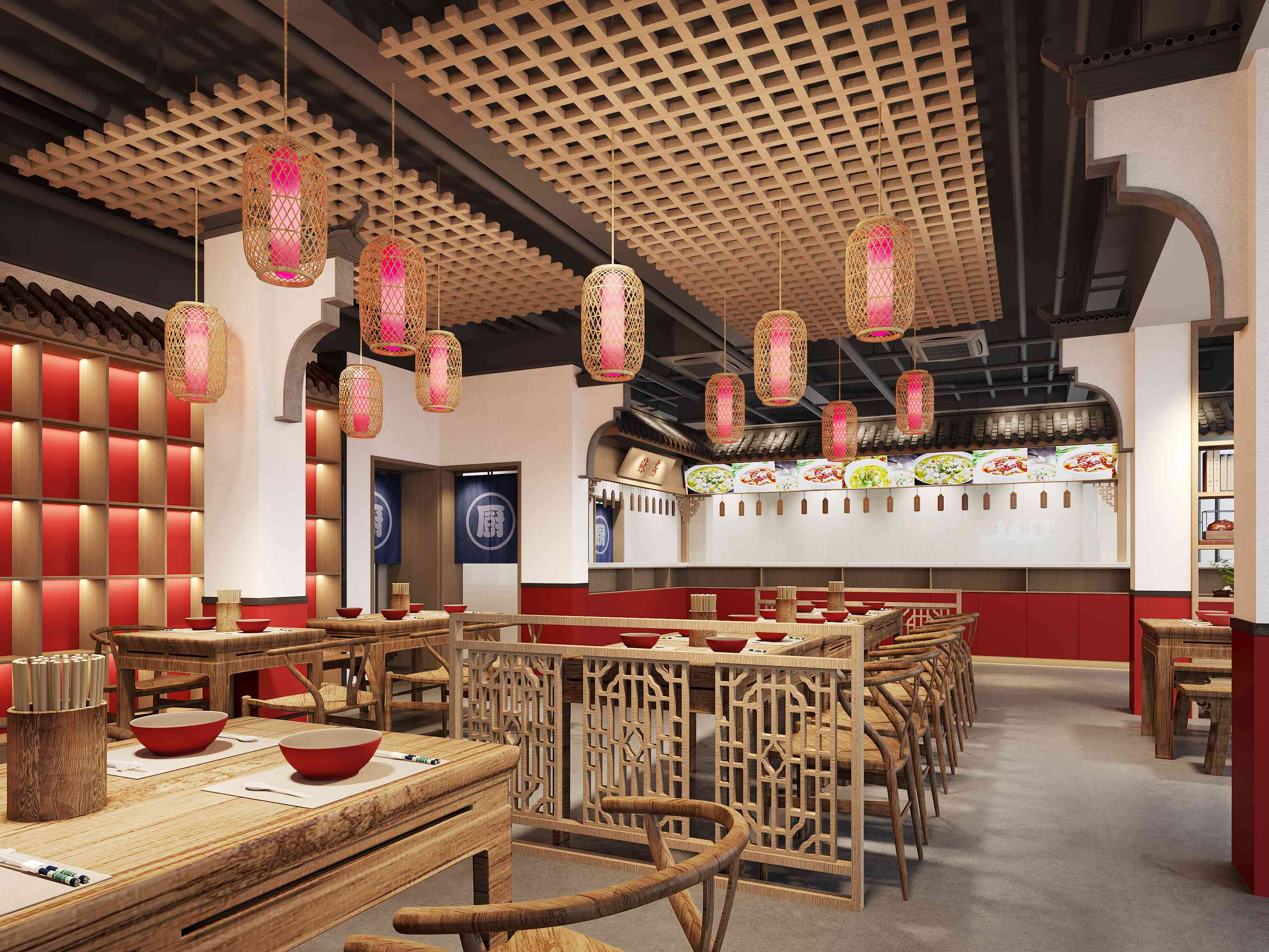 河北保定某早餐店餐饮设计案例(图1)