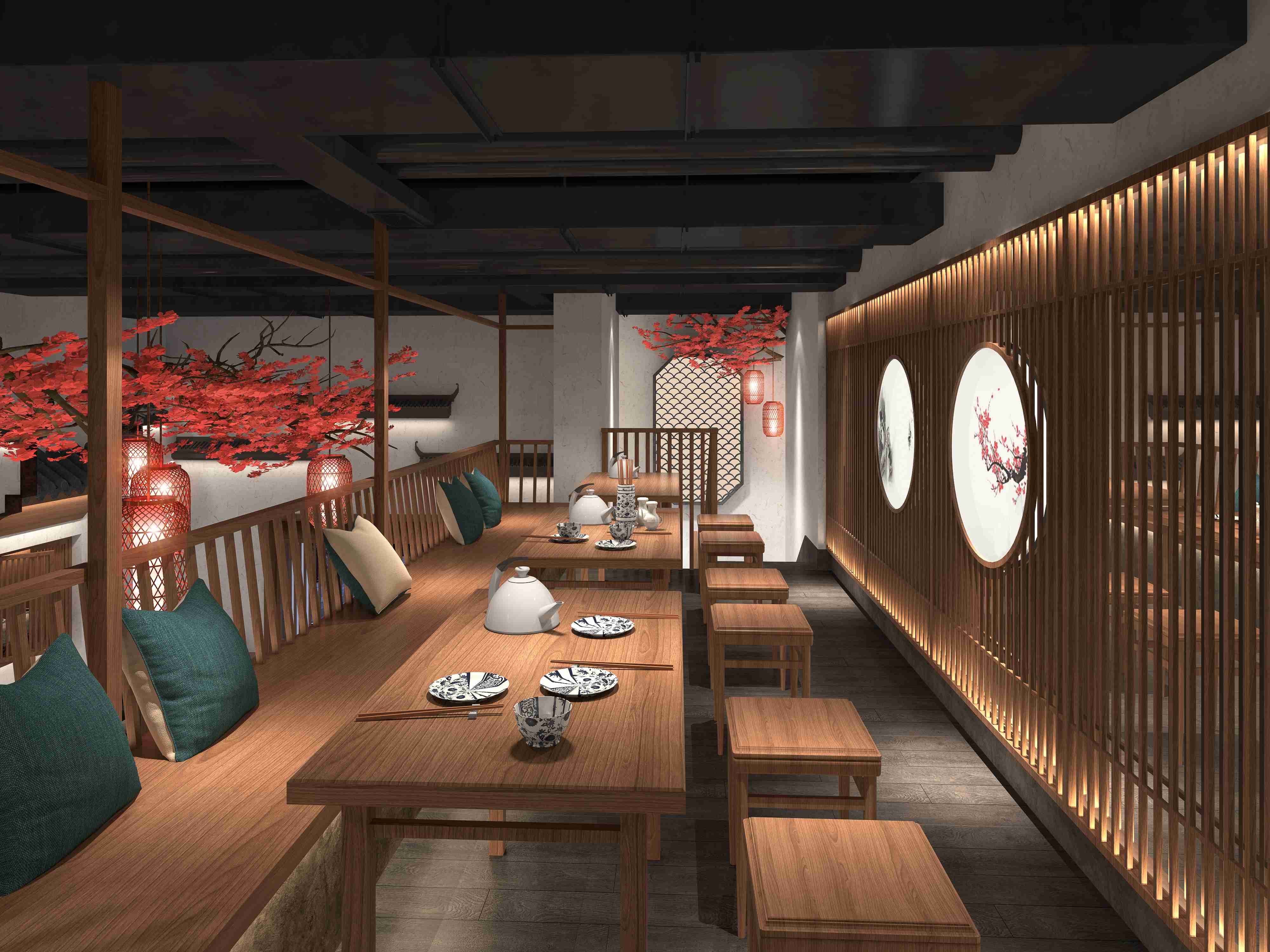 重庆北碚下饭菜餐饮店装修设计案例(图2)