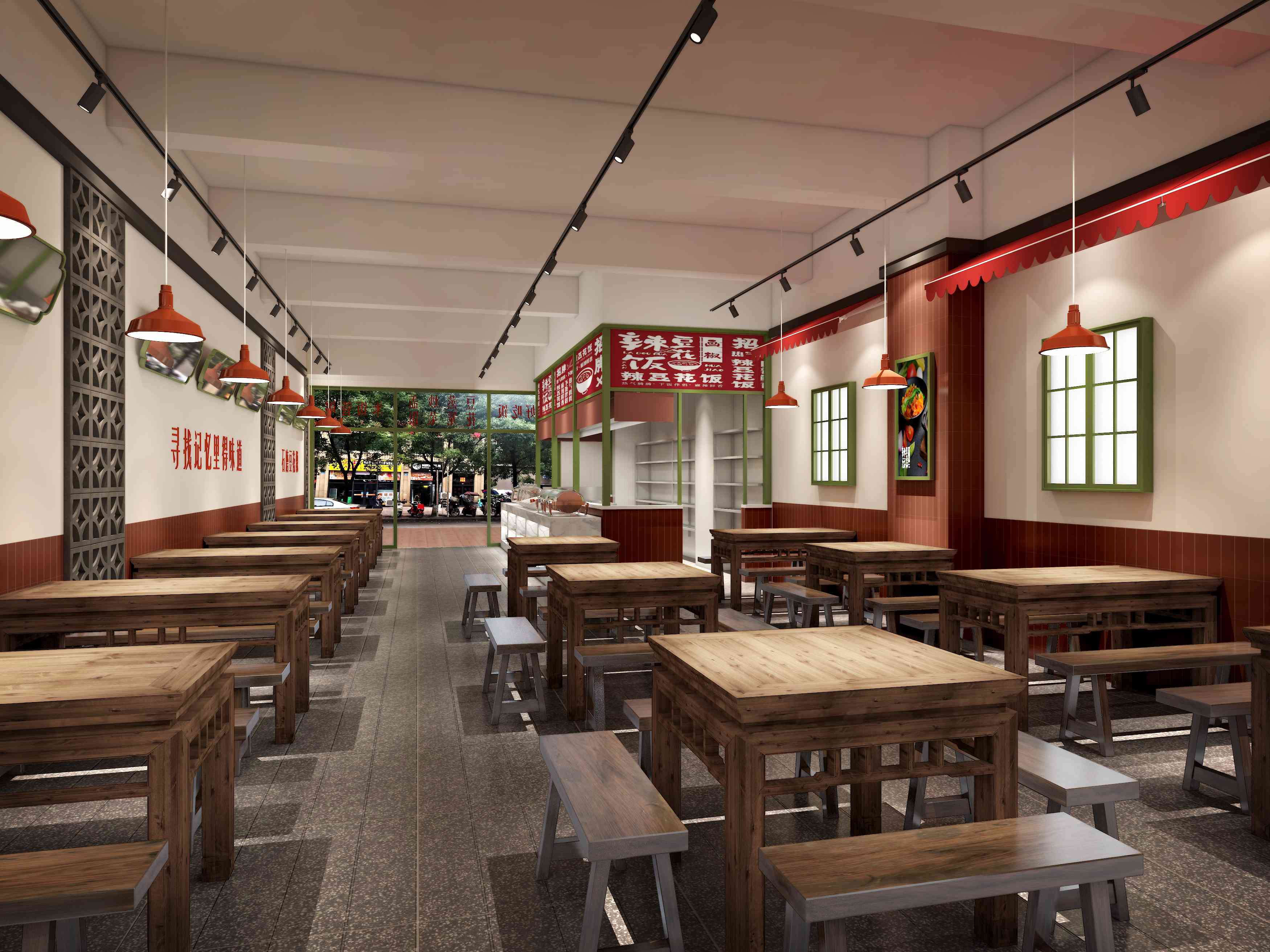 重庆南平早餐店面餐饮设计案例(图2)