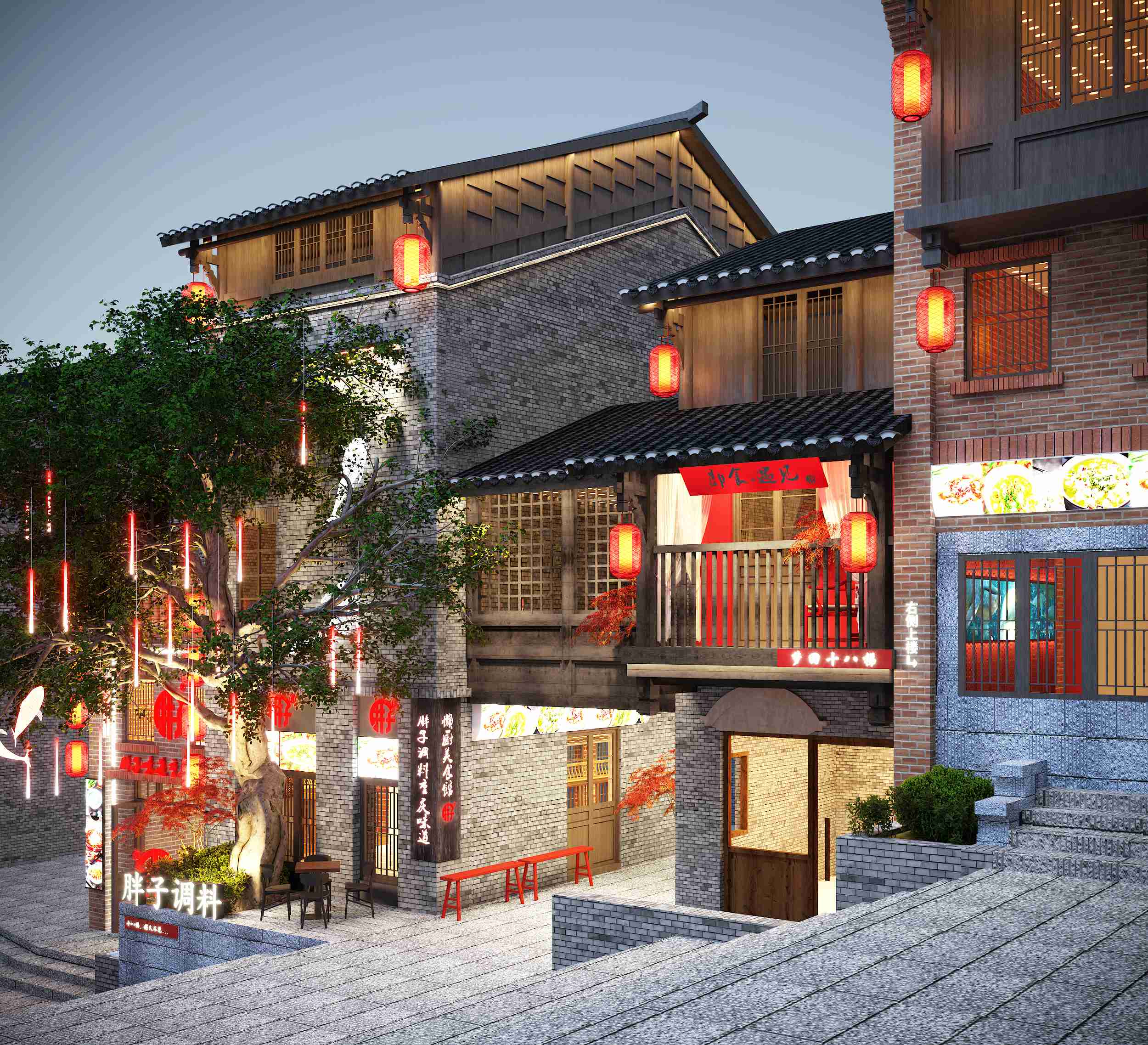 胖子天骄（十八梯店）餐饮设计案例(图2)